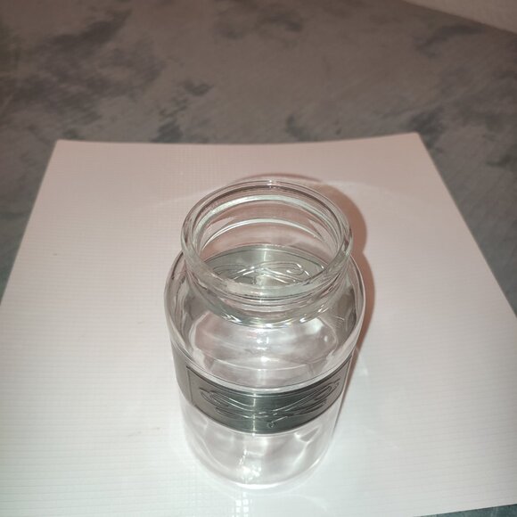 Academia Vintage Glass Jar Vase Celtic Metallic Decoration Keltic Design Style - Picture 3 of 8